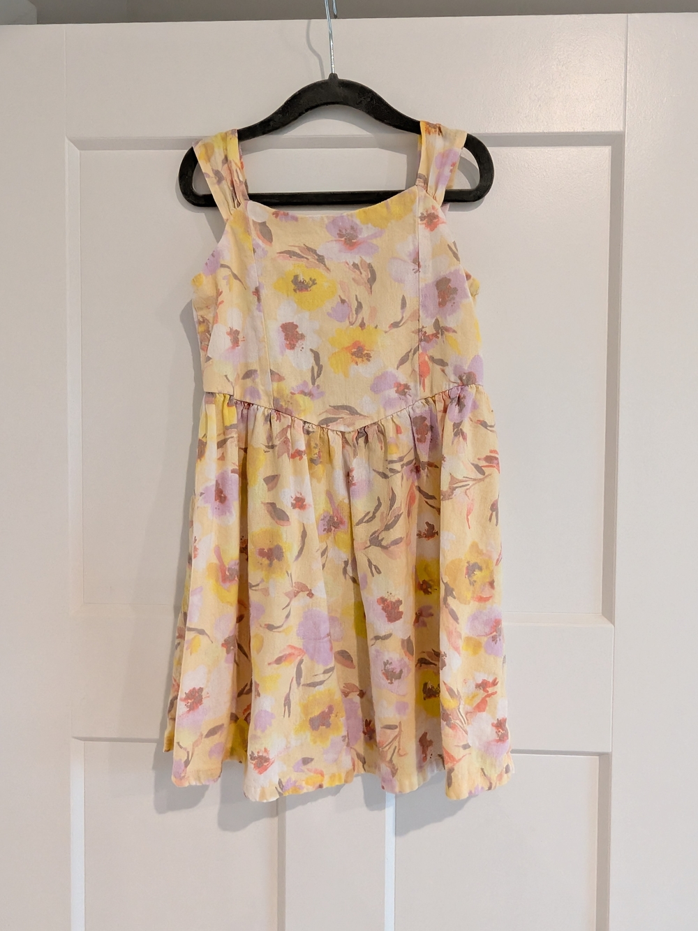 GAP Yellow Floral Sleeveless Dress for Girls